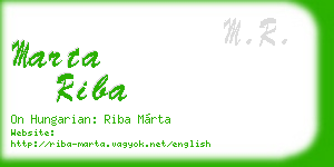 marta riba business card